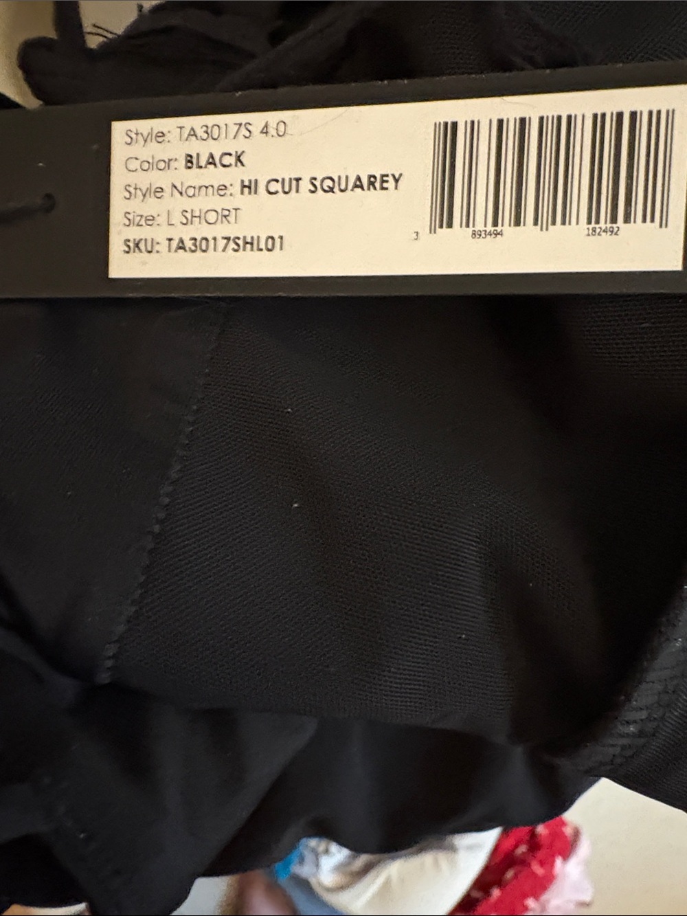 TA3 Woman’s High Cut Squarey Large Short Black 4.0 NWT - Picture 9 of 9